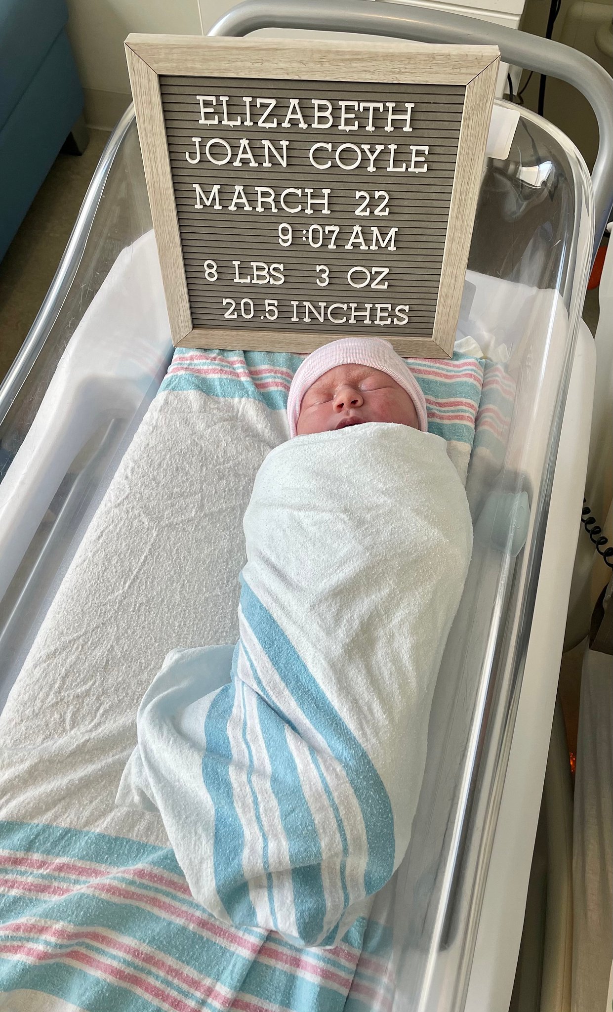 birth announcement photo
